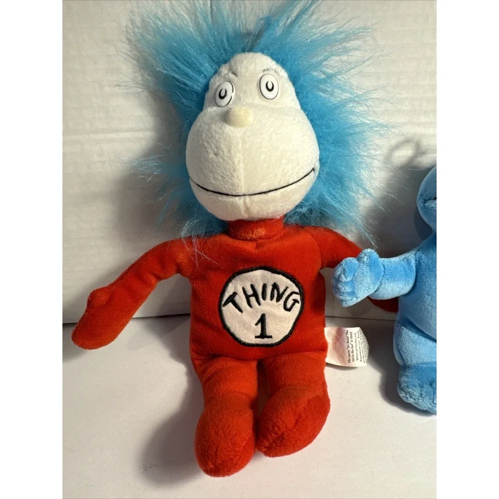 Kohls Dr Seuss Thing 1 With Free Cookie Monster Bean Bag By Sesame Street VG